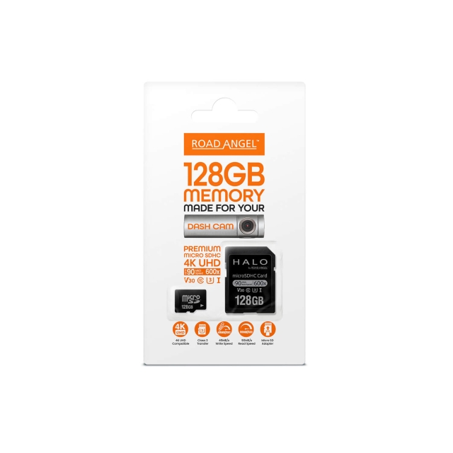ROAD ANGEL MicroSD Card 128GB U3 Class 10