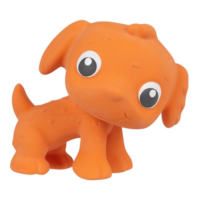 Playgro Eco Play Natural Rubber Pooky Puppy- Orange (10188822)