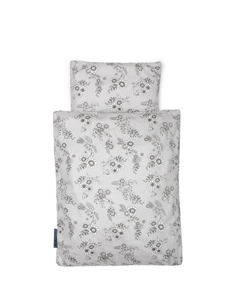 Smallstuff Doll Bedding - Grey Flower garden