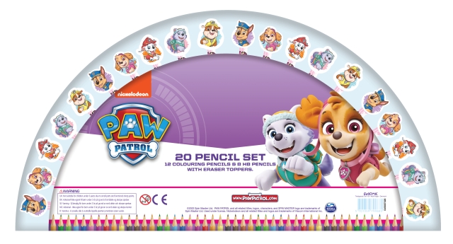 Paw Patrol Kids Licensing - Pink 20 pencil set - Paw Patrol (045607053)