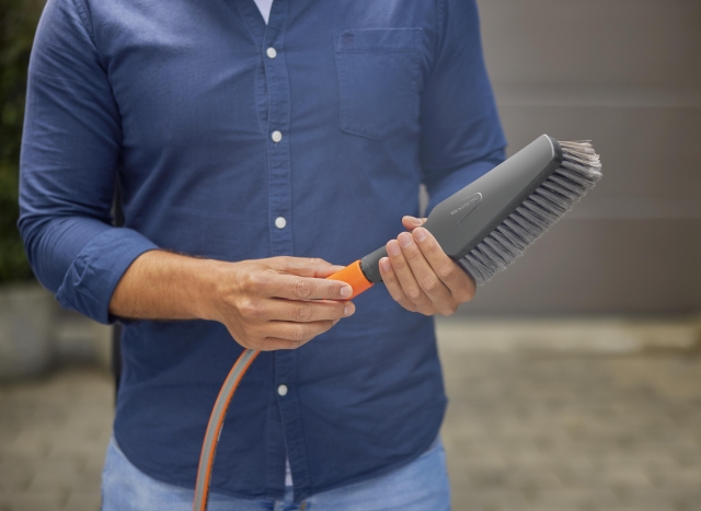 GARDENA Cleansystem Wash Set with Hand-Held Brush M soft, Soap Sticks