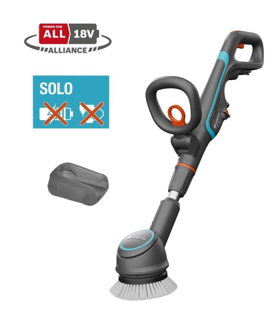 GARDENA Battery Multi Cleaner AquaBrush Compact 02/18V P4A Solo, cleaning device