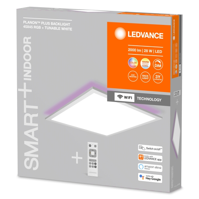 LEDVANCE Smart+ Planon Plus Backlite 45x45cm 1800lm RGBTW - White