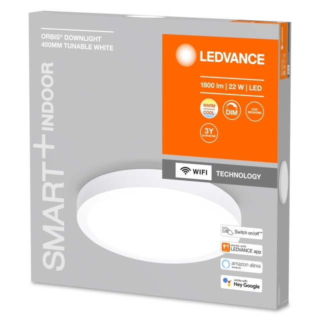 LEDVANCE Smart+ Downlight Surface - Turnable White 40cm - Wi-Fi