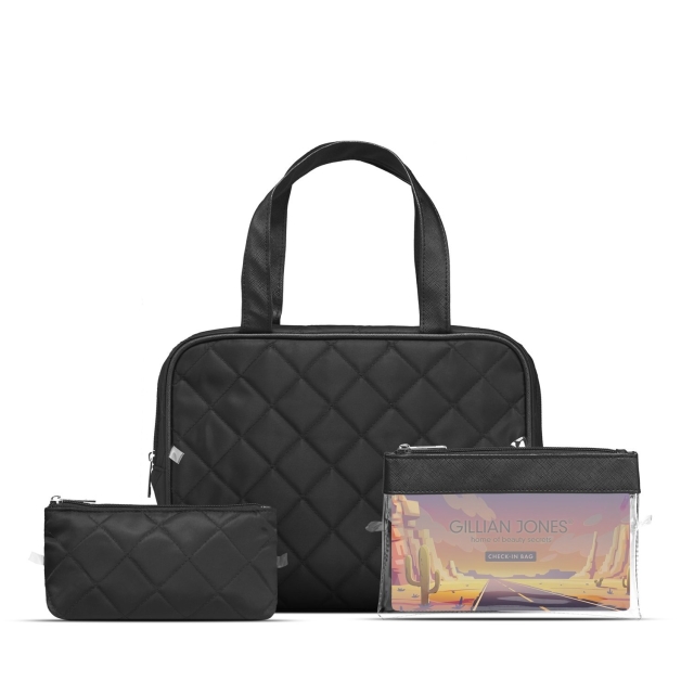 Gillian Jones 3-piece Cosmetic Bag Set in 100% Recycled Plastic