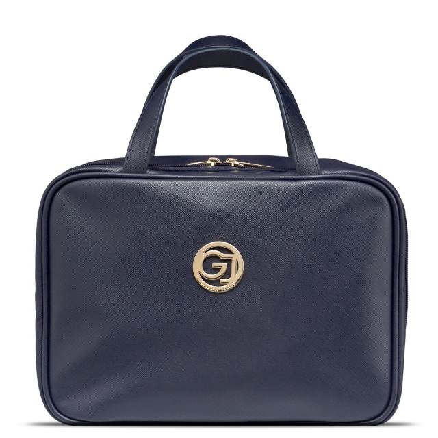 Gillian Jones Organizer Cosmetic bag w. hangup function - Dark blue PU