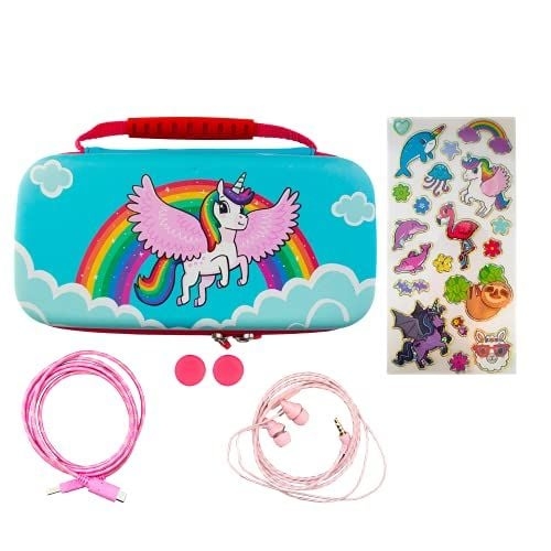 iMP TECH Over the Rainbow Unicorn Case  7-in-1 Switch Lite