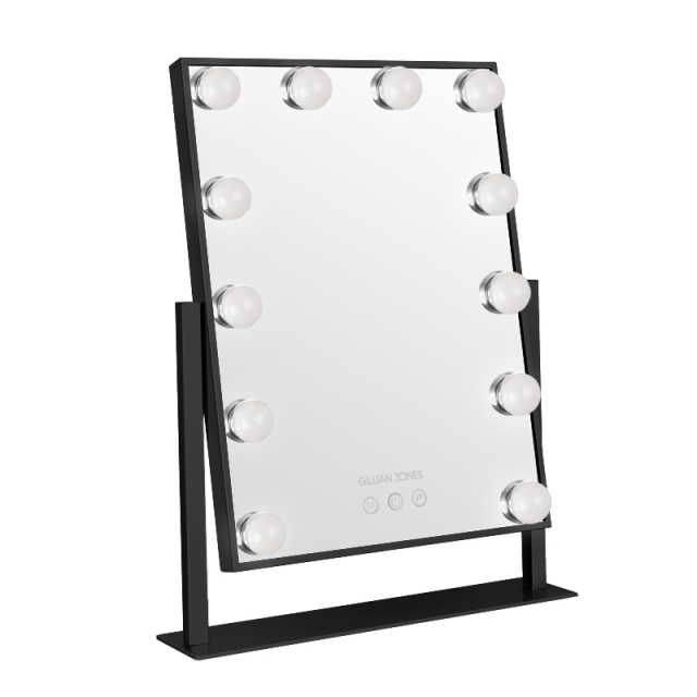 Gillian Jones LED Light Hollywood Mirror Black