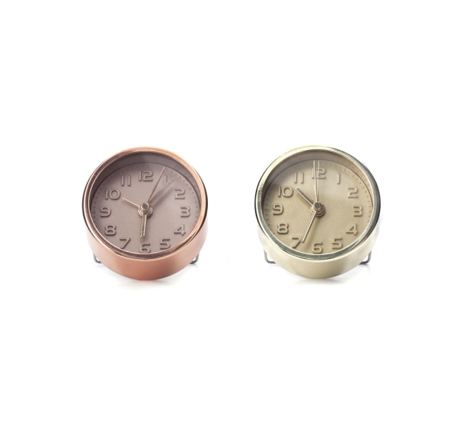 Kikkerland Gold and Copper Alarm Clocks (AC10-A-EU) assorted