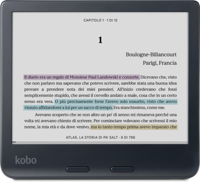 Kobo Libra Colour 7" e-book reader, black