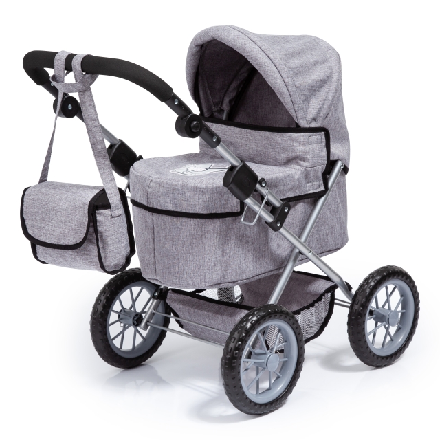 Bayer Dolls Pram Trendy - Grey (13010AA)