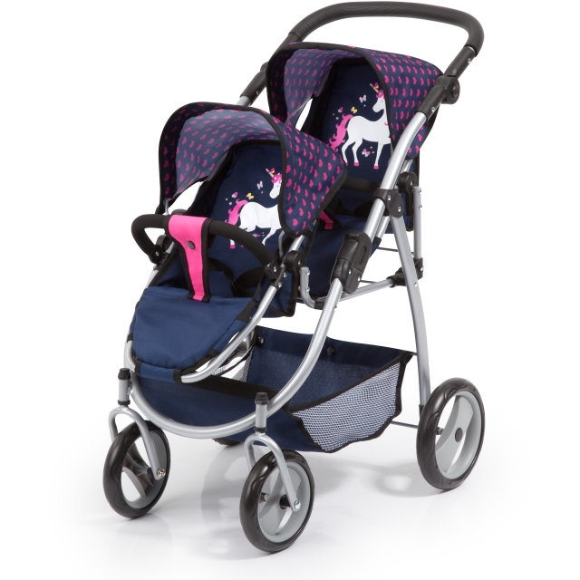 Bayer Twin Pram - Navy (26554AA)