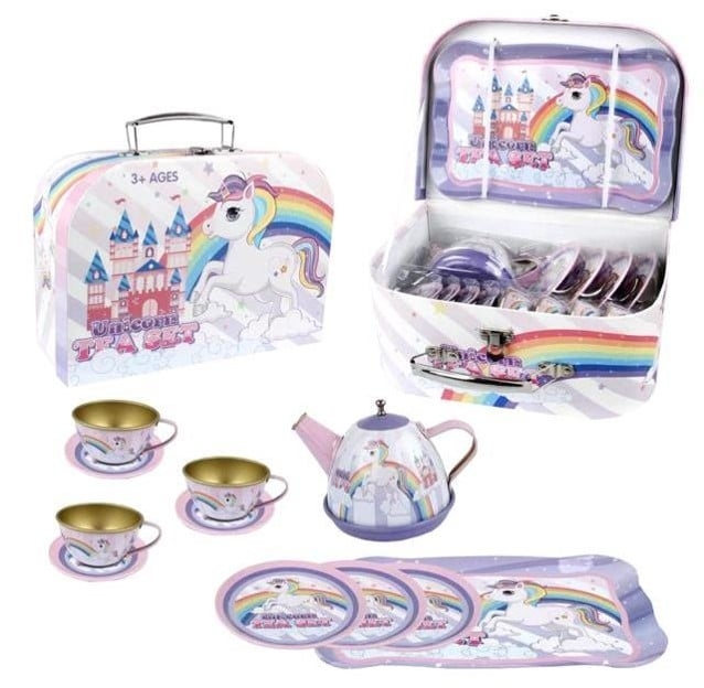 Magni Tea set in suitcase, with unicorn ( 3905 )