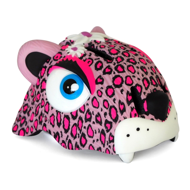 Crazy Safety Leopard Bicycle Helmet - Pink (49-55cm) (100301-01-01)