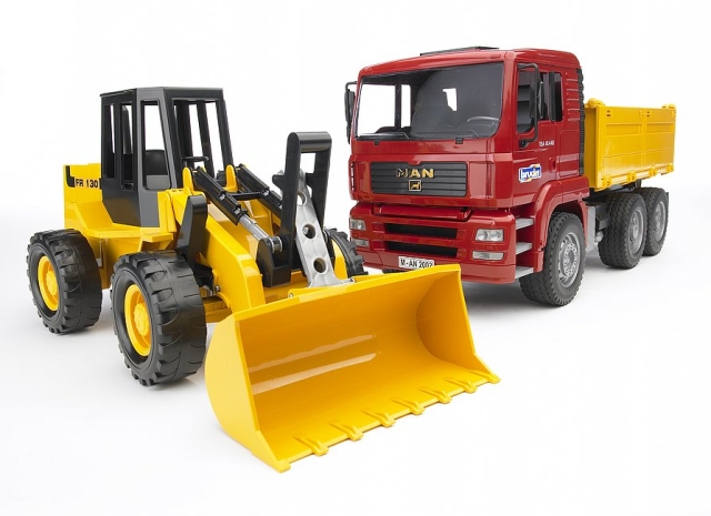 Bruder MAN TGA Construction Truck And Articulated Loader (02752)