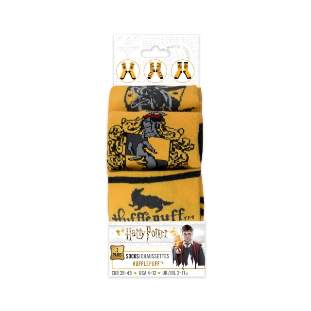 Harry Potter Hufflepuff - 3 pairs of Socks