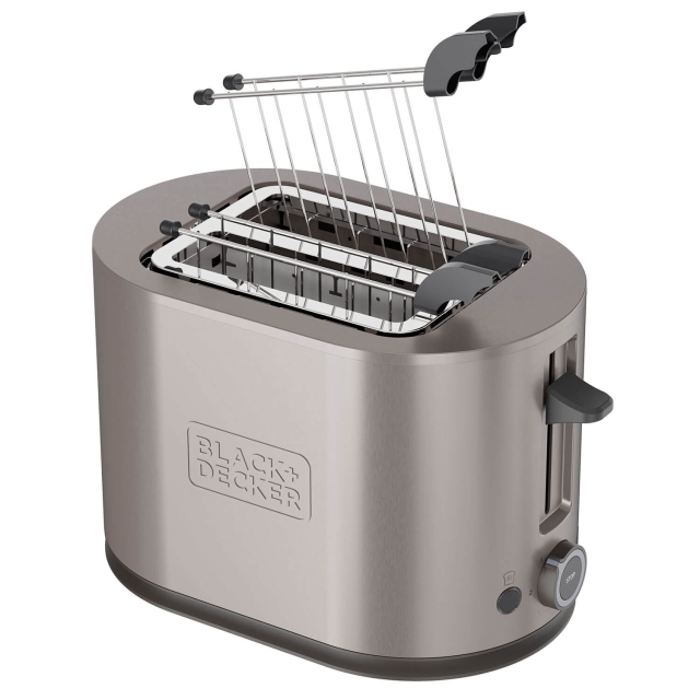 BLACK+DECKER Toaster Toaster 2-Slots 900W Inox