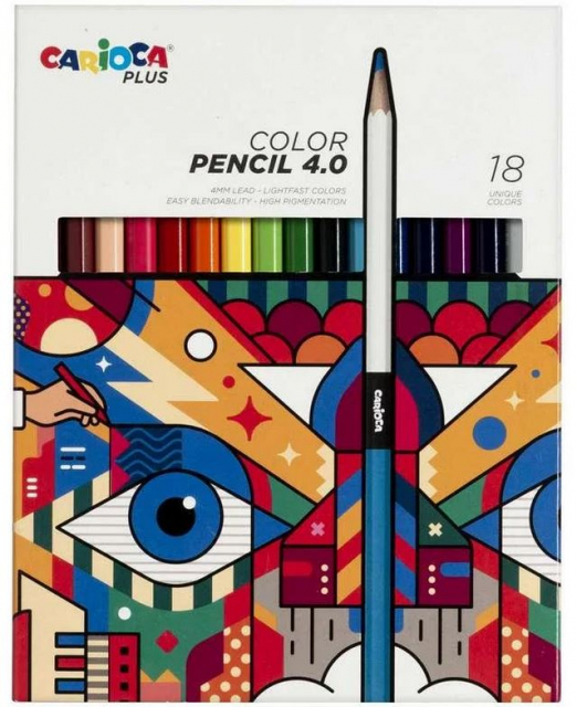 CARIOCA Plus - Colored pencils 4mm, 18 pcs (809306)