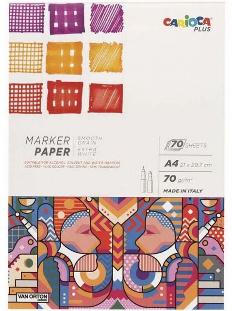 CARIOCA Plus - Marker pad 70g, A4, 70 pages (809320)