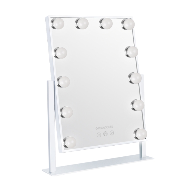 Gillian Jones LED Light Hollywood Mirror White