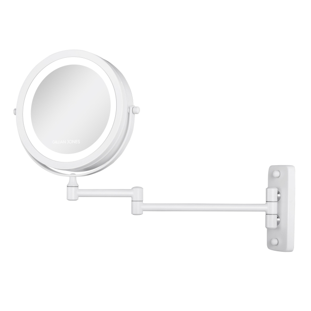 Gillian Jones Double-sided wall mirror - White - 17.5 cm