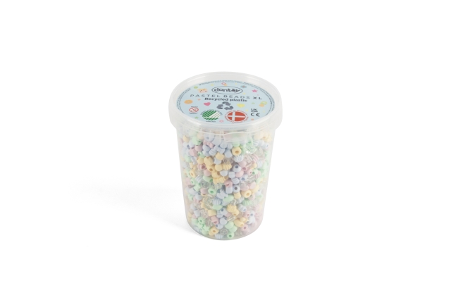 Dantoy Pastel Recycled Beads - 1580 pcs (5940)