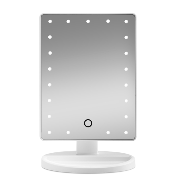 Gillian Jones Makeup Mirror w. Heart LED Light & Touch Function White