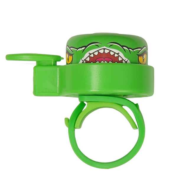 Crazy Safety Green Crocodile Bicycle Bell for Kids - Green - One size
