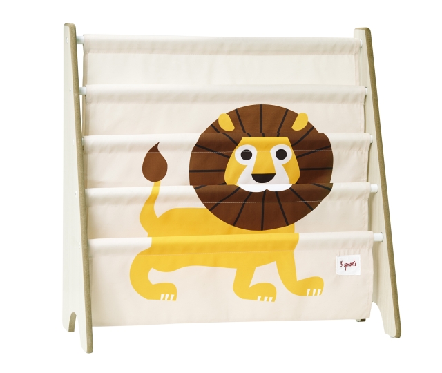 3 Sprouts Book Rack - Yellow Lion