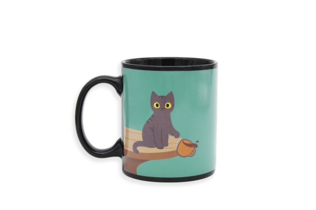 Winkee Naughty Cat heat sensitive mug