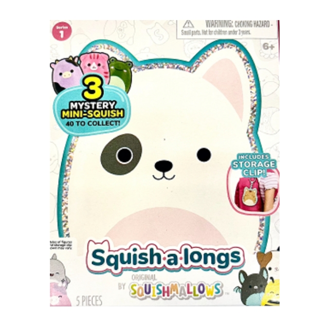 Squishalongs 2,5 cm Keychain 4 Pack Asst (2420102)