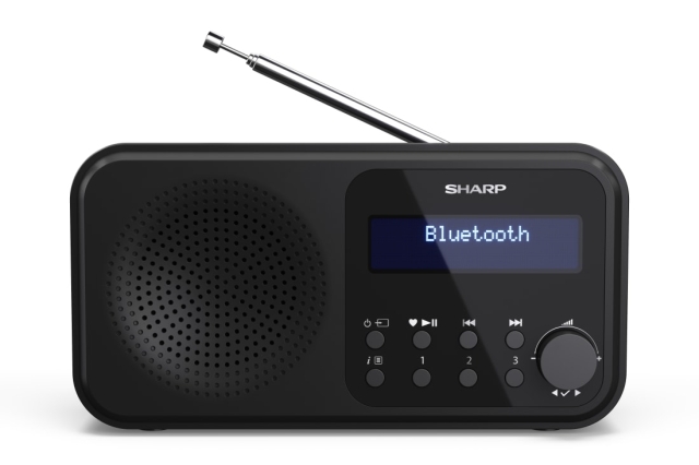 Sharp Tokyo Portable Digital and FM Radio - Black Midnight