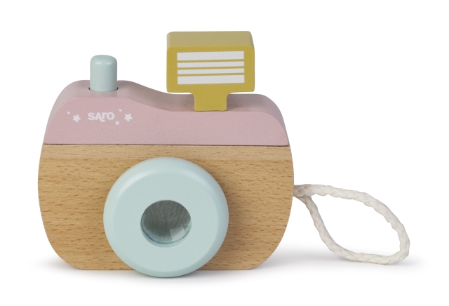 SARO Baby SARO - Wood Camera - Pink  (SAO33432)