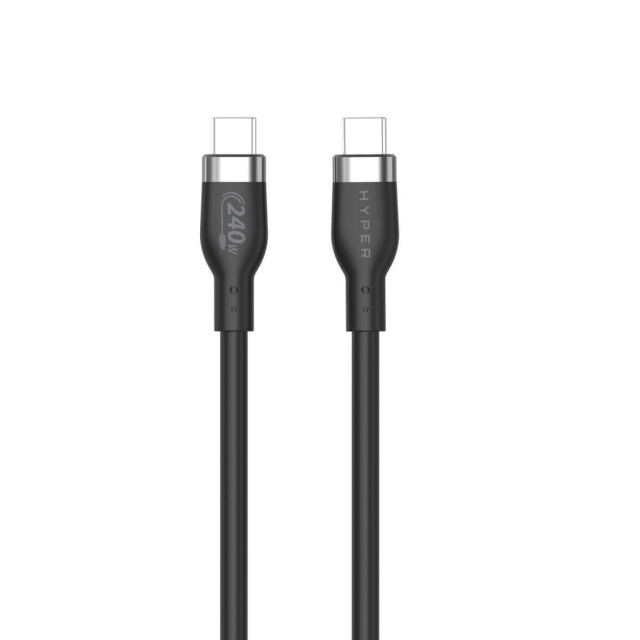 Targus Hyper - 1M Silicone 240W USB-C Charging Cable - Black