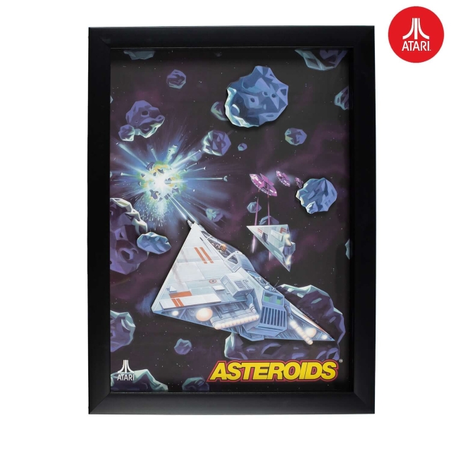 ThumbsUp Official Atari 3D Wall Art - Asteroids Collection