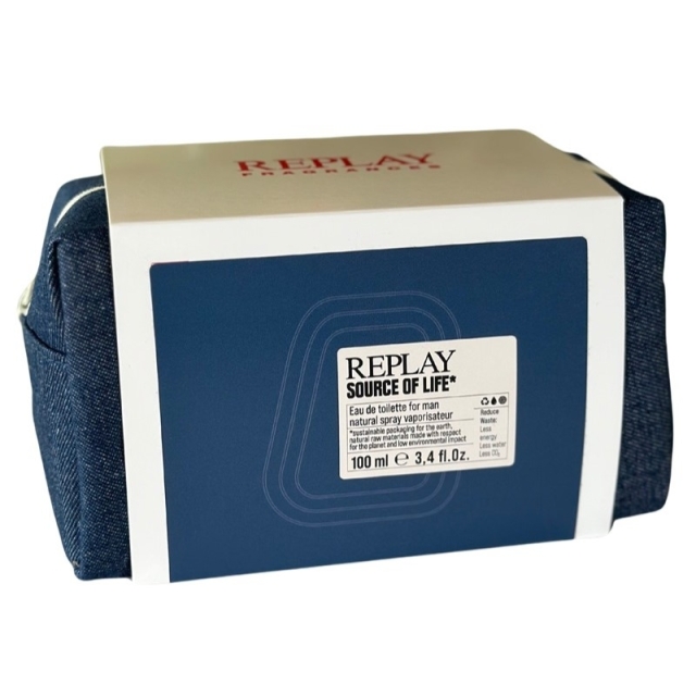 Replay Giftset Replay Source Of Life Man Edt 100ml + Pochette