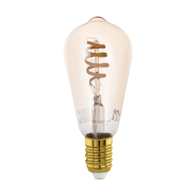 Eglo E27 ST64 spiral, amber - TW - Zigbee, Bluetooth