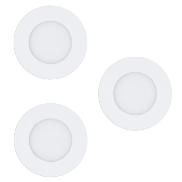 Eglo Set of 3x Fueva-Z recessed white Ø8.5 - TW - Zigbee, Bluetooth