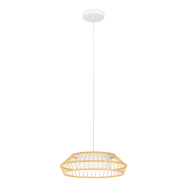 Eglo Yuku-Z pendant lamp bamboo Ø46 - RGB + TW - Zigbee, Bluetooth