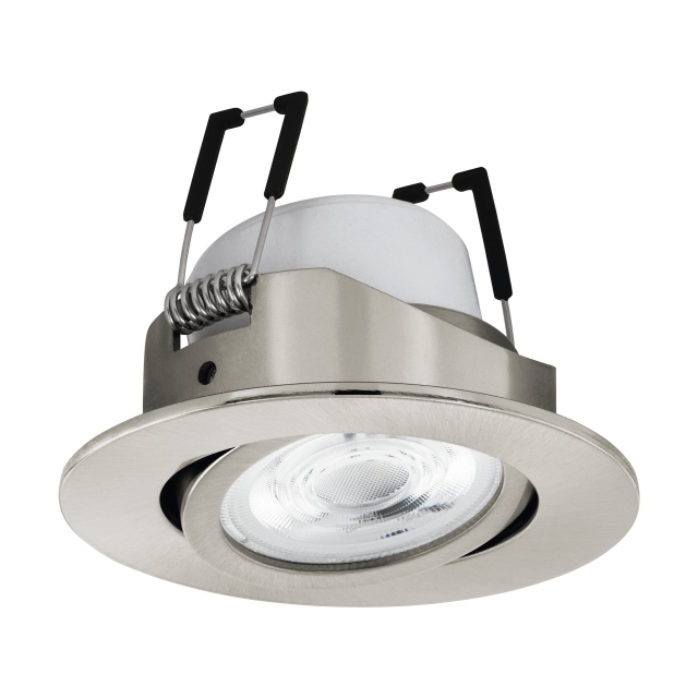 Eglo Saliceto-Z recessed light brushed steel Ø8.8 - RGB + TW - Zigbee, Bluetooth