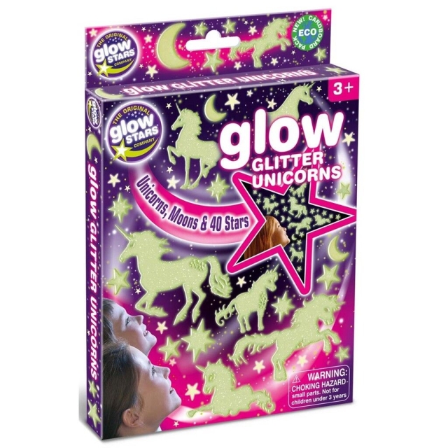 BrainStorm Glow Glitter Unicorns (306-8631)