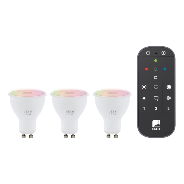Eglo Set of 3x GU10, remote control - RGB + TW - Zigbee, Bluetooth