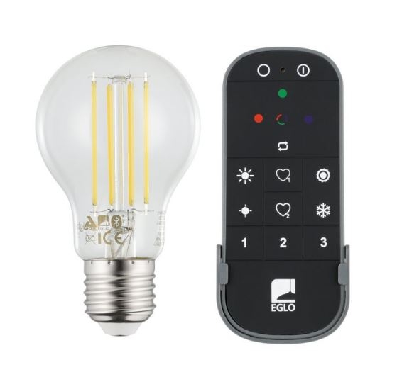 Eglo Set of 2x E27 A60, remote control - White - Zigbee, Bluetooth