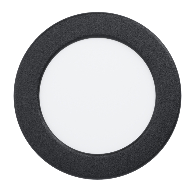 Eglo FUEVA 5 RECESSED \\u00d8117 5.5W 650LM BLACK - 117mm diameter, 26mm height