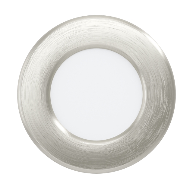 Eglo FUEVA 5 RECESSED \\u00d886 2.7W 330LM - Brushed Steel - 86mm diameter, 26mm height