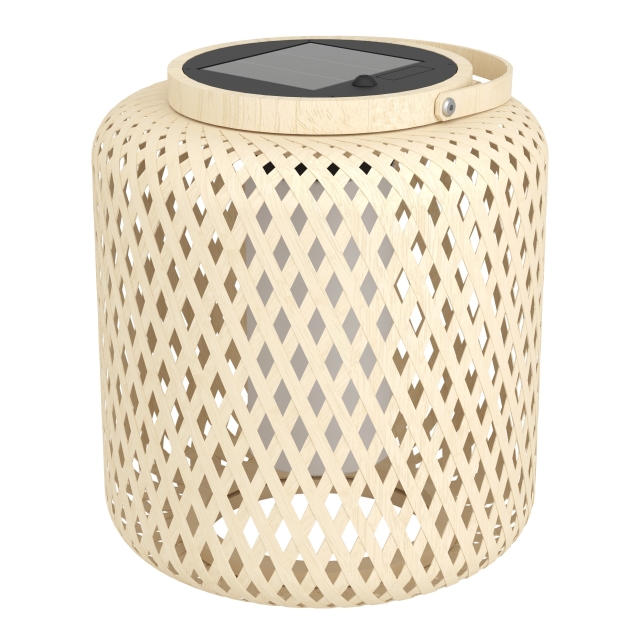 Eglo Marliano Solar Lantern - Brown/White