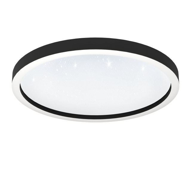 Eglo Montemorelos-Z loft lamp black w/crystal effect Ø57 - RGB + TW - Zigbee, Bluetooth