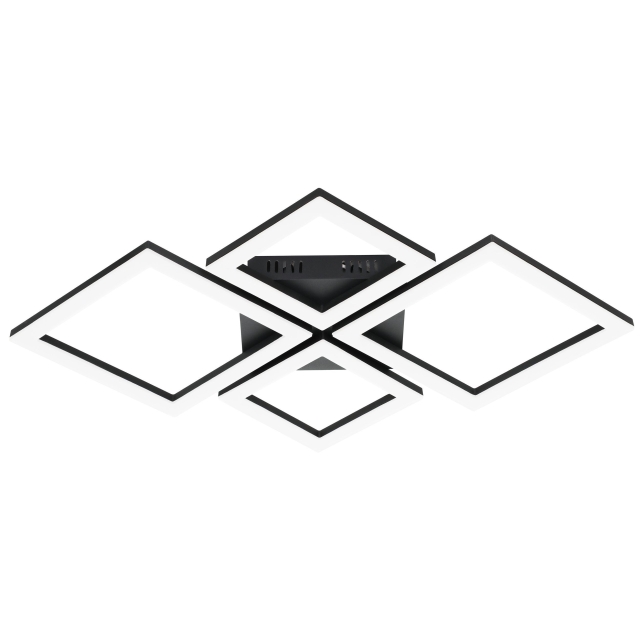 Eglo Paranday-Z ceiling lamp w/squares black 47x43 - TW - Zigbee, Bluetooth