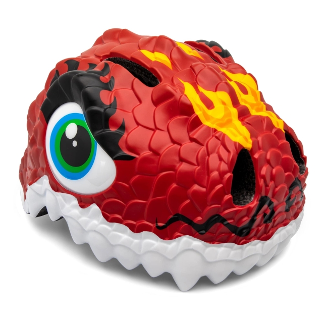 Crazy Safety Dragon Bicycle Helmet - Red (49-55cm) (100201-03-01)