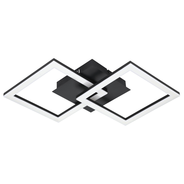 Eglo Paranday-Z ceiling lamp w/squares black 52.5x31 - TW - Zigbee, Bluetooth
